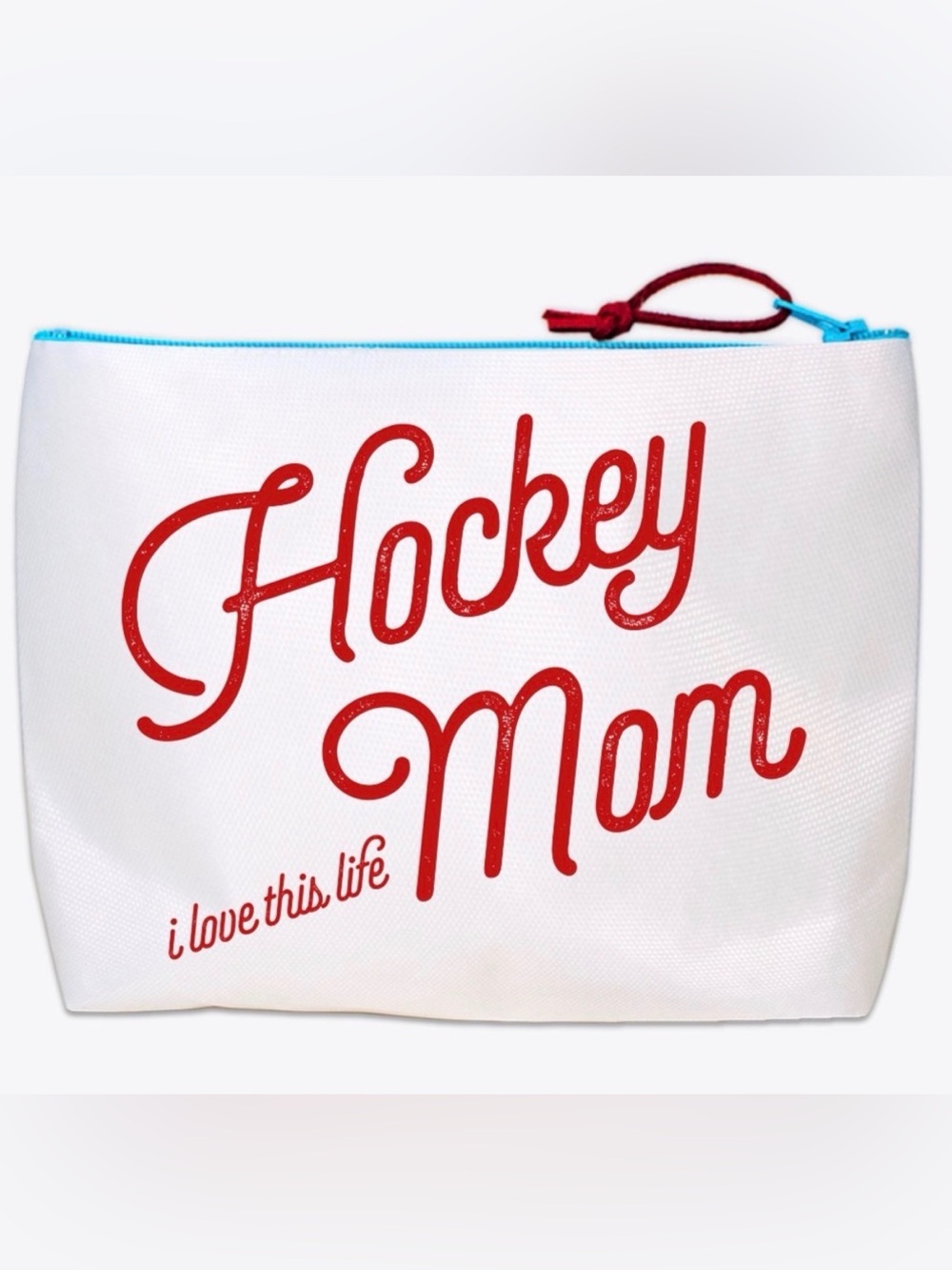 HOCKEY MOM I love this life Petite Pouch Boutique Makeup Travel Bag NEW